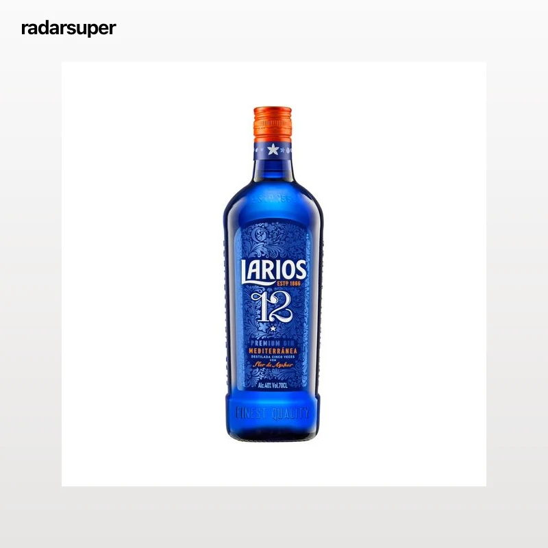 LARIOS 12 Ginebra mediterránea destilada con botánicos naturales botella 70 cl.