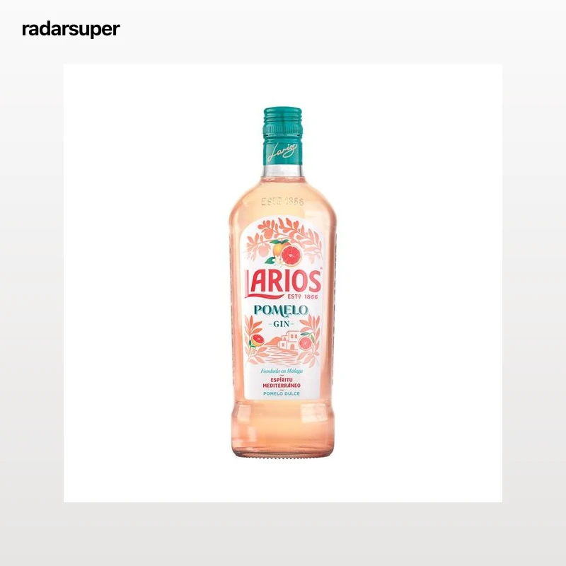 LARIOS Ginebra con un toque de pomelo rosa dulce botella 70 cl.