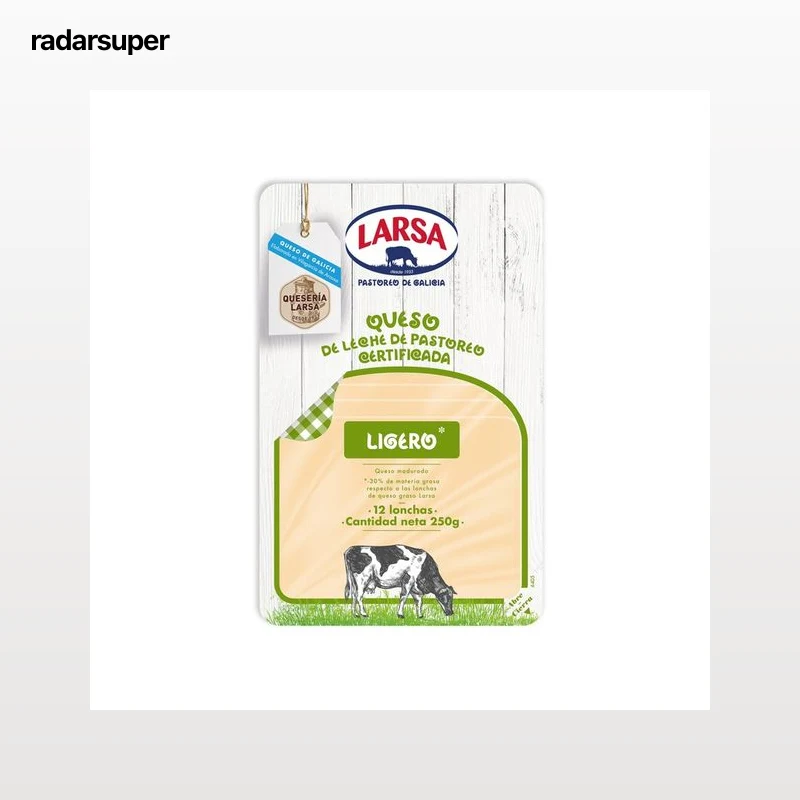 LARSA Queso en lonchas light LARSA 12 uds. 250 g.