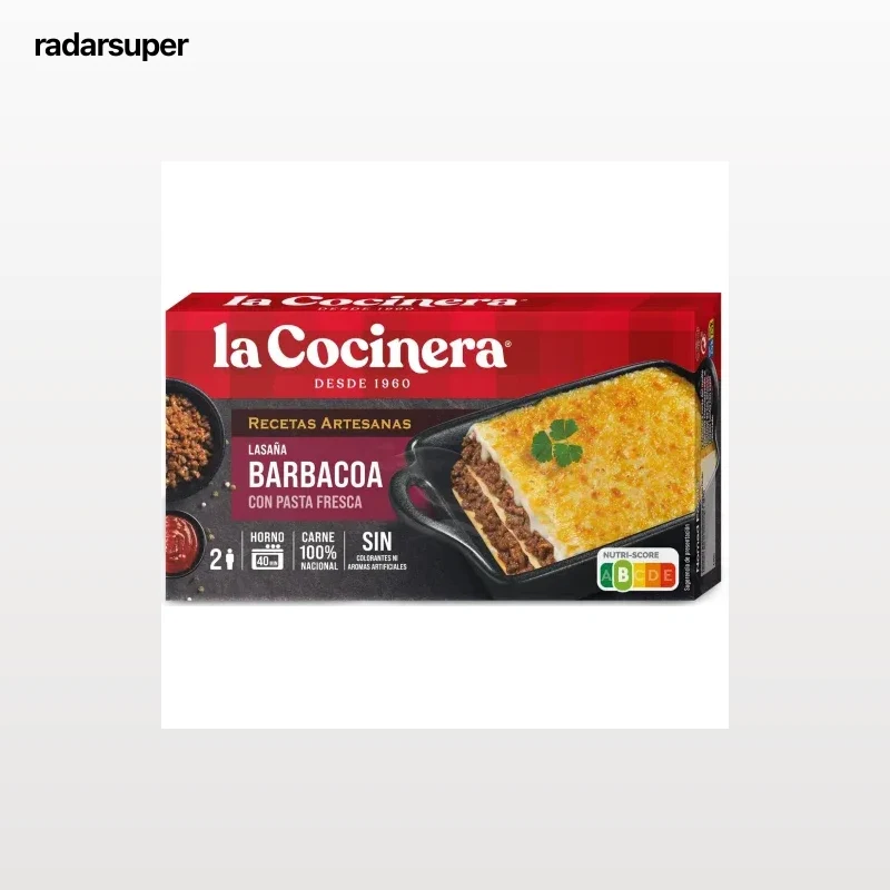 Lasaña Barbacoa La Cocinera 500 g.