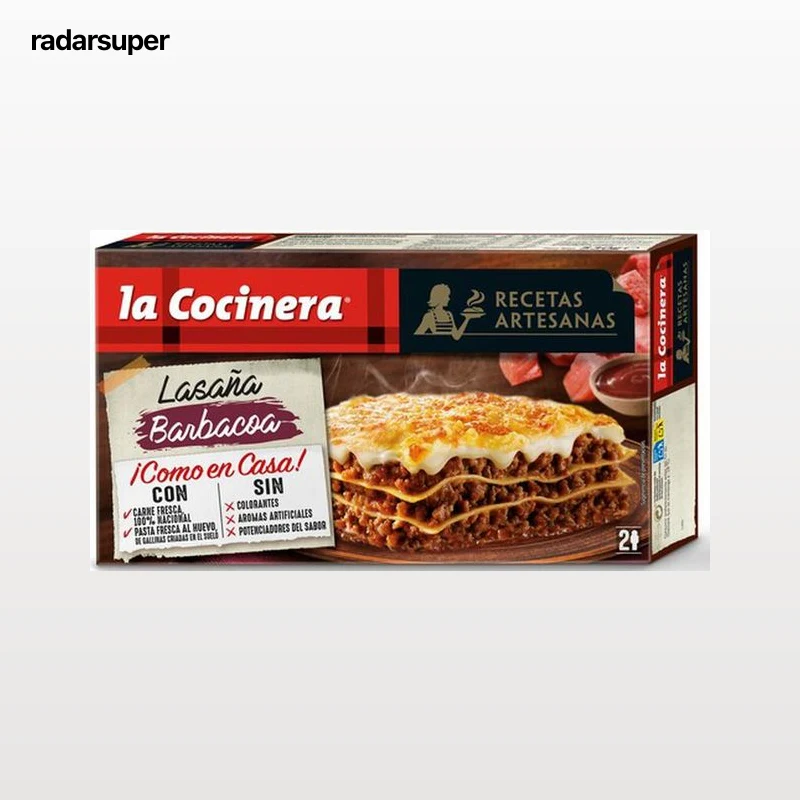 Lasaña La Cocinera barbacoa 500g
