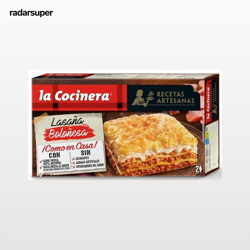 Lasaña La Cocinera boloñesa 500g