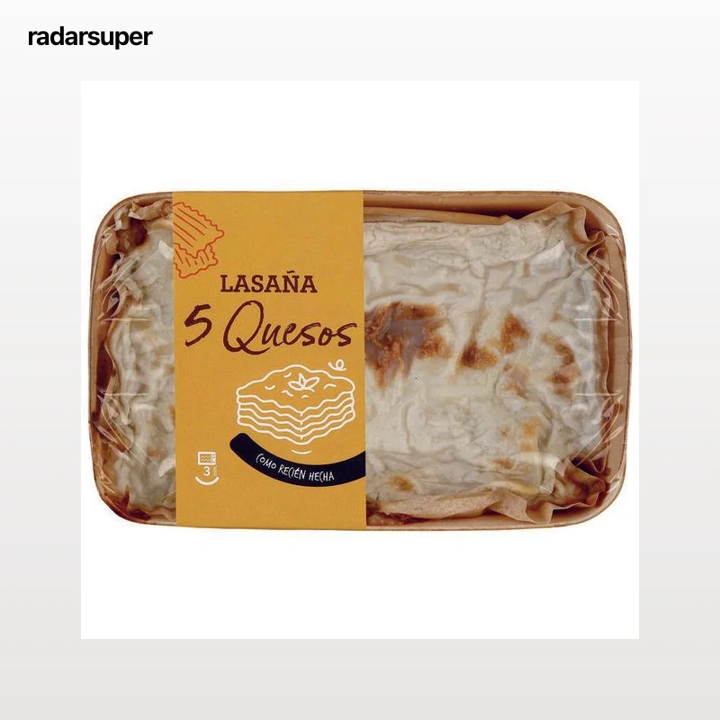 Lasaña gratinada con cinco quesos 350g