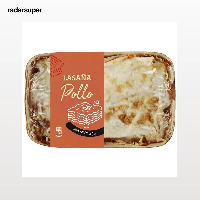 Lasaña gratinada con pollo 350g