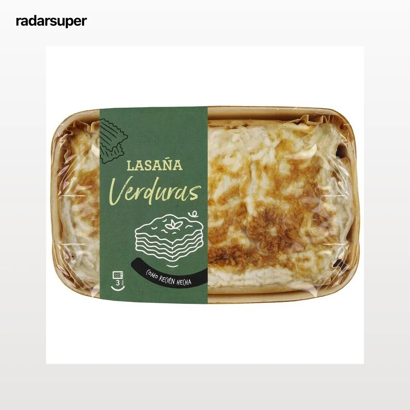 Lasaña gratinada con verduras 350g
