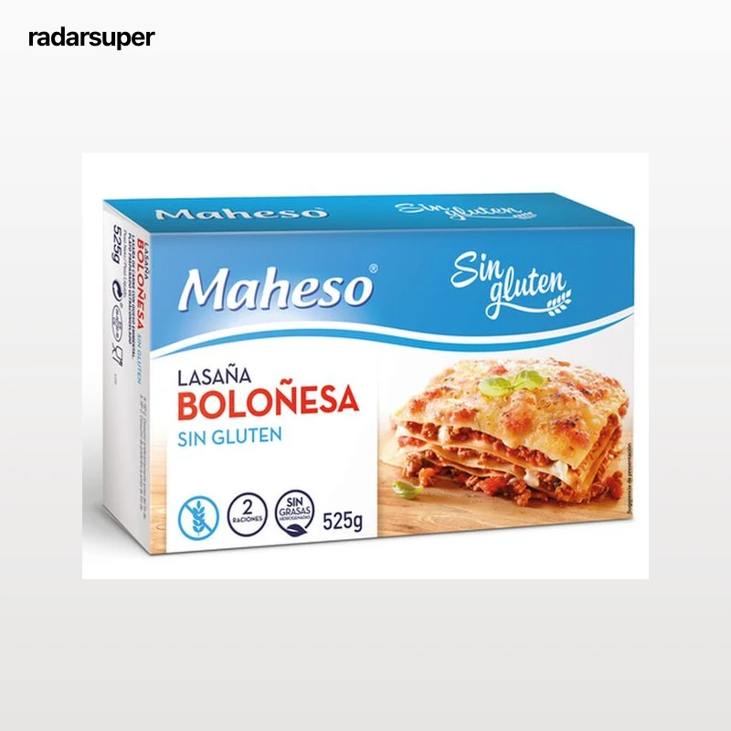 Lasaña sin gluten Maheso 525g boloñesa