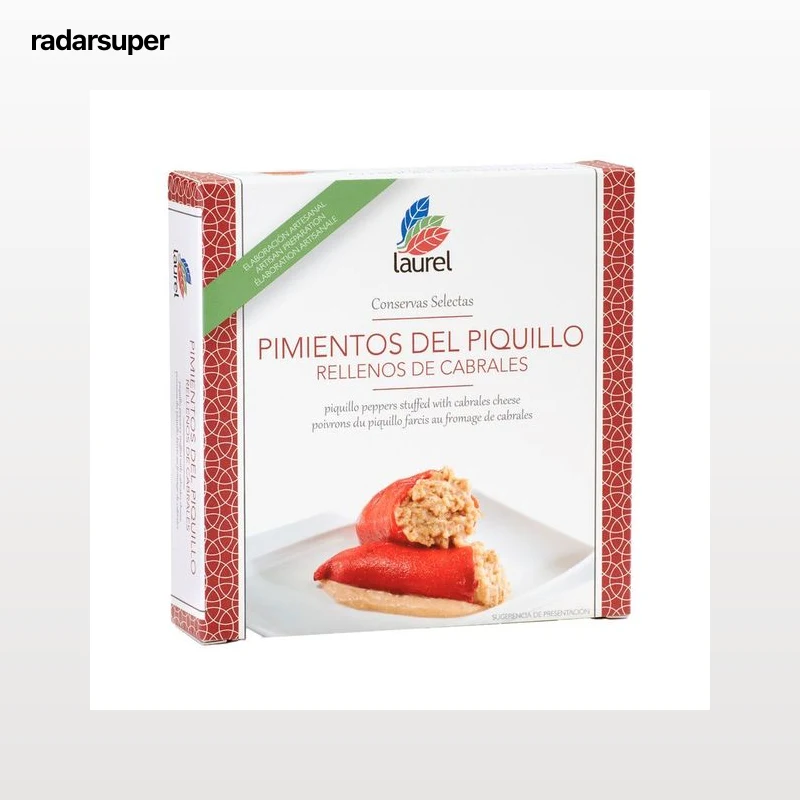 LAUREL Pimientos de piquillo rellenos de cabrales 270 g.