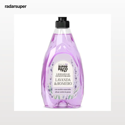 Lavavajillas a mano concentrado lavanda y romero Dia Super Paco 500 ml