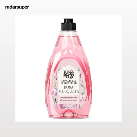 Lavavajillas a mano concentrado rosa mosqueta Dia Super Paco 500 ml