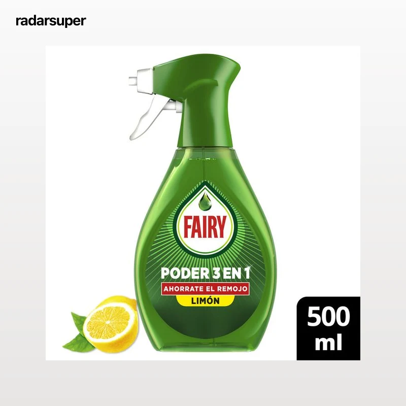 Lavavajillas en spray Fairy poder 3 en 1 500ml limón