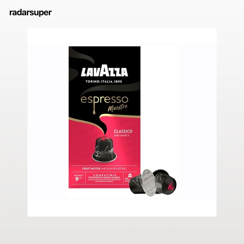 LAVAZZA Café Espresso Maestro Classico 100 % Arábica Int.9, 10 cápsulas