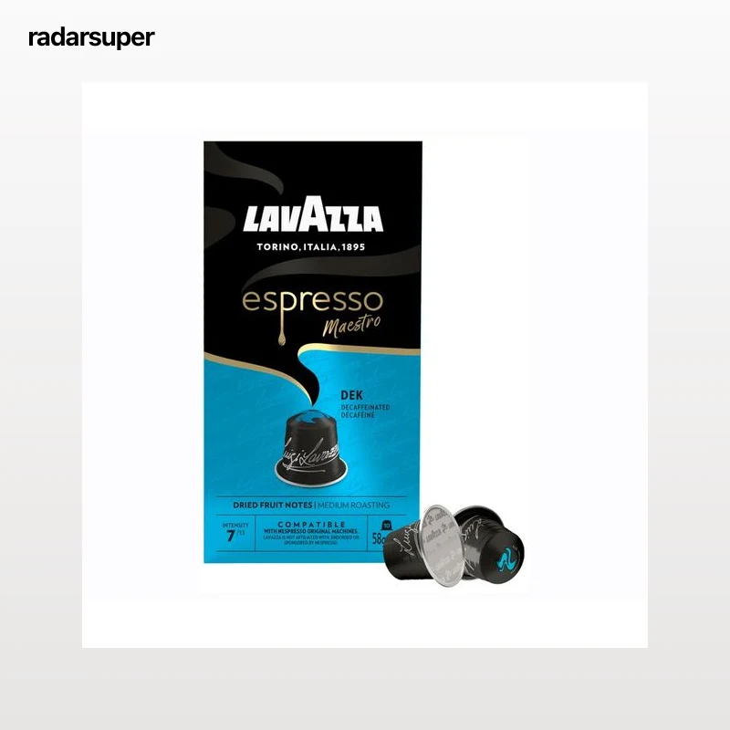 LAVAZZA Café Espresso Maestro Descafeinado Int.7, 10 cápsulas