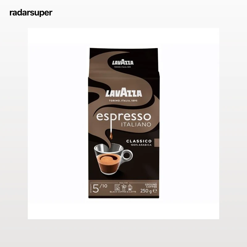 LAVAZZA Café molido natural Espresso Italiano 100% Arábica 250 g.