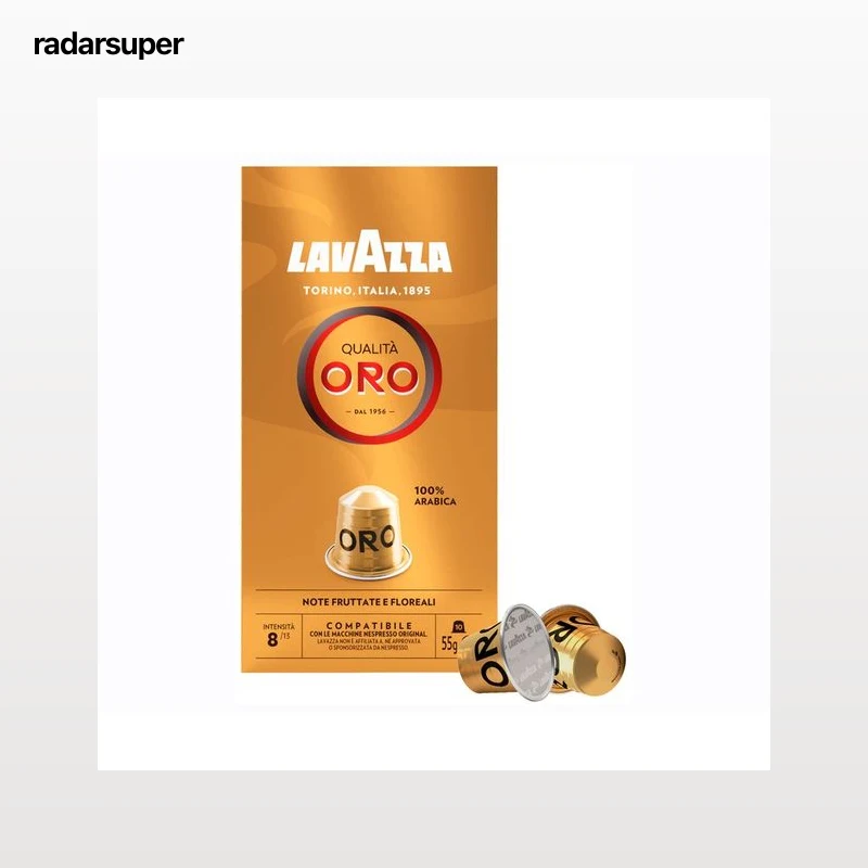 LAVAZZA Café Qualità Oro 100 % Arábica Int.8, 10 cápsulas