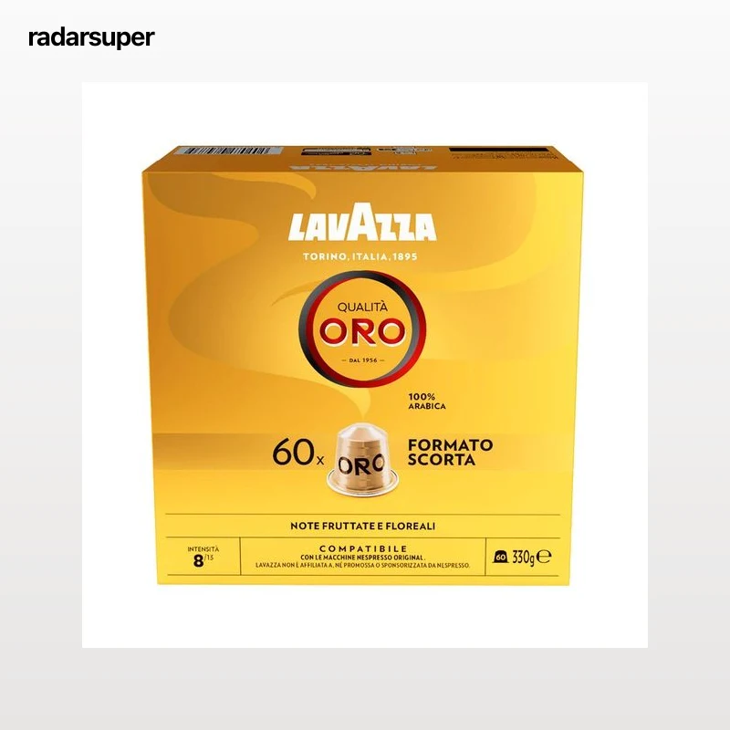 LAVAZZA ORO Café en Cápsulas de aluminio 60 uds. Intensidad 8/13 330 g.