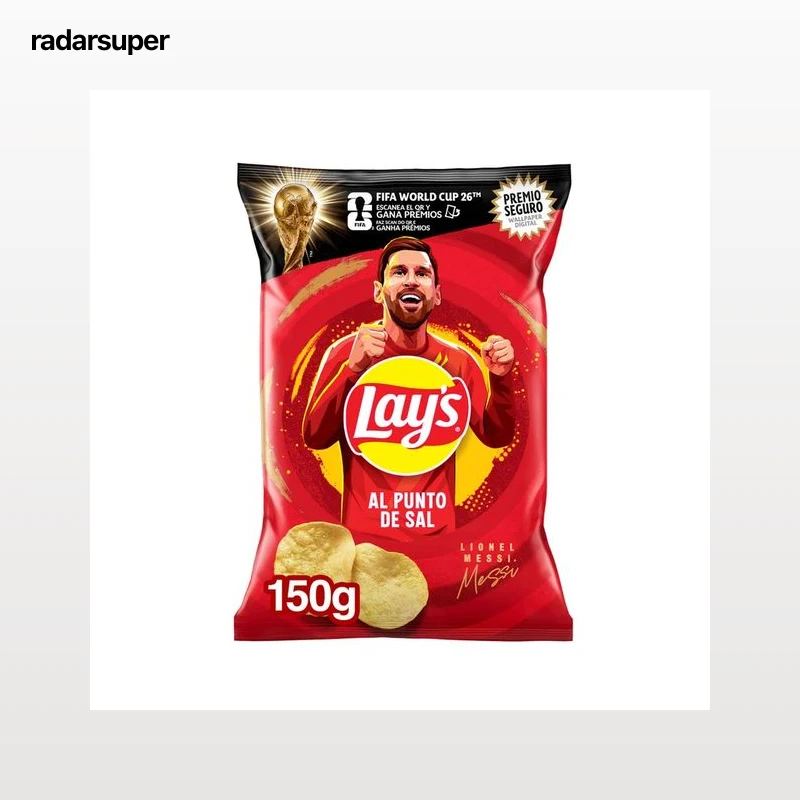 LAY'S Al punto de sal Patatas fritas lisas de bolsa 150 g