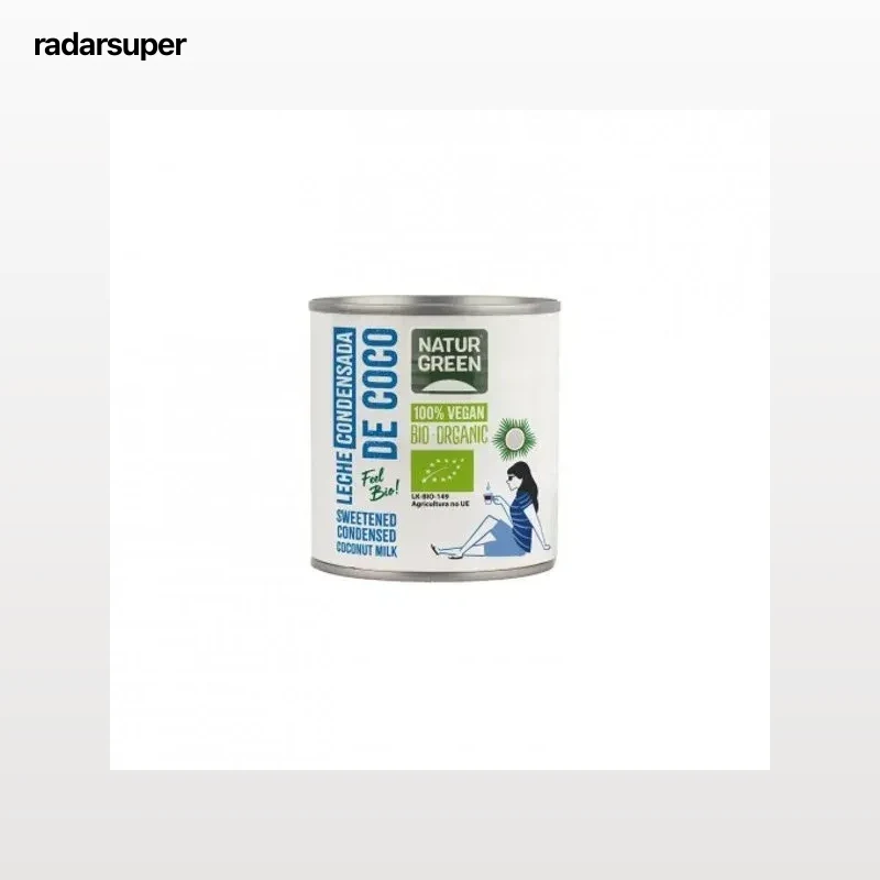 Leche condensada de coco ecológica Naturgreen 210 g.