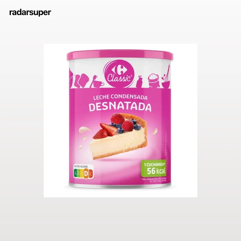 Leche condensada desnatada Classic Carrefour 1040 g.