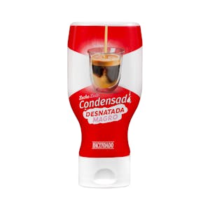 Leche condensada desnatada