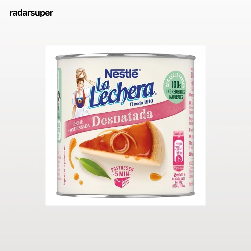 Leche condensada desnatada Nestlé La Lechera 387 g.