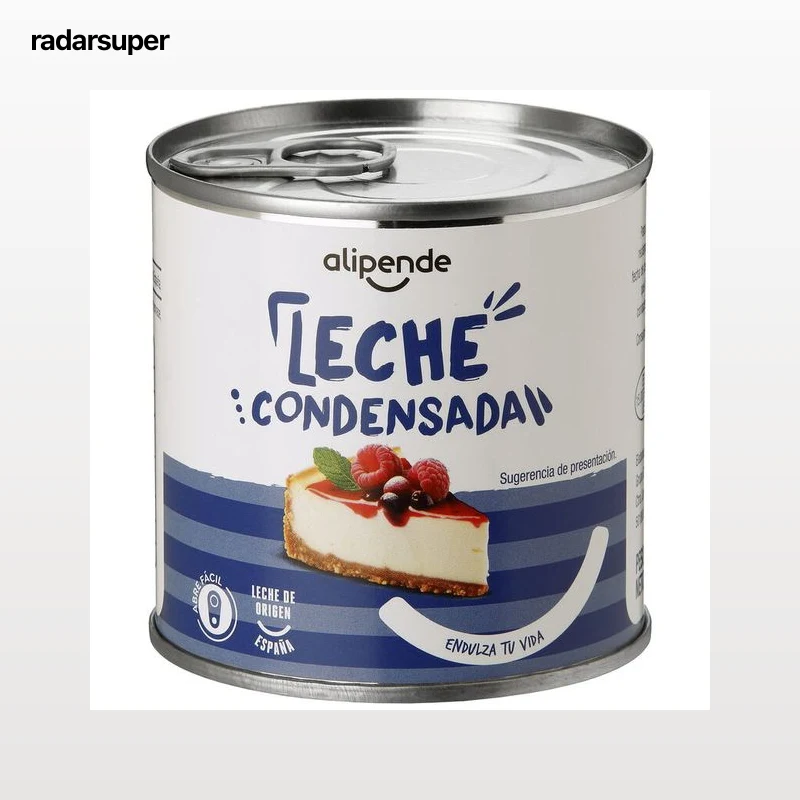 Leche condensada en lata 370g Alipende