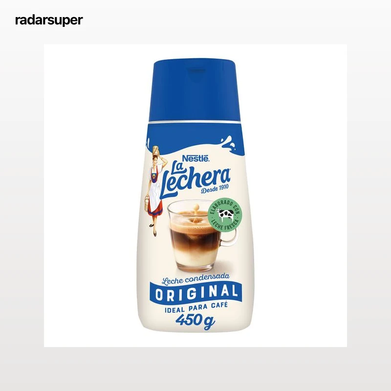 Leche condensada La Lechera botella sirve fácil 450g