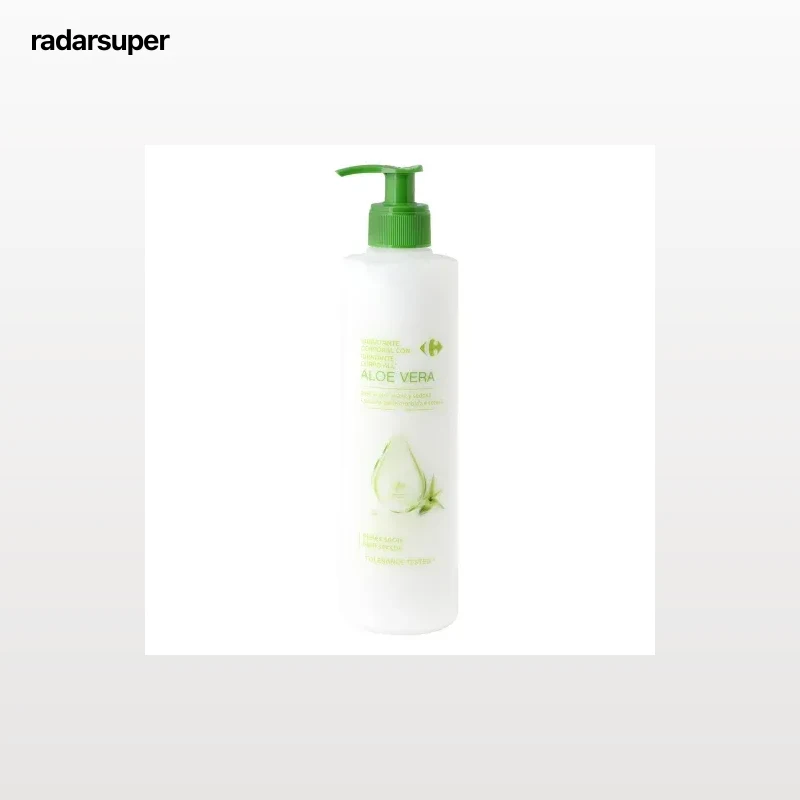 Leche corporal nutritiva con aloe vera Carrefour 400 ml.