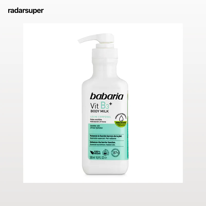 Leche corporal vitamina b3 Babaria 500 ml