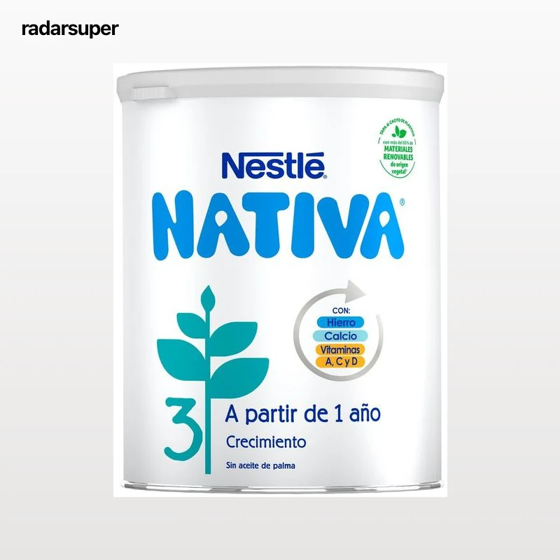 Leche crecimiento en polvo Nativa 3 Nestlé desde 12meses 800g