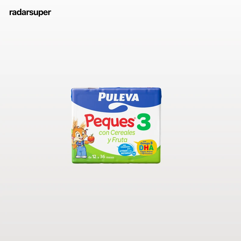 Leche crecimiento Puleva Peques cereales fruta 200ml