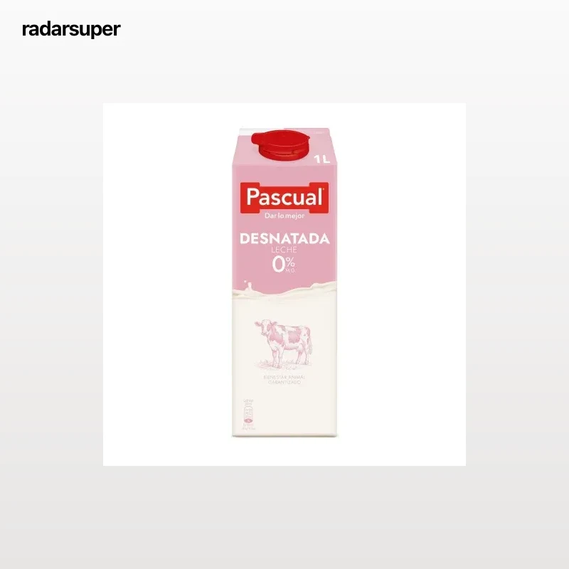 Leche desnatada 0% MG Pascual brik 1 l.