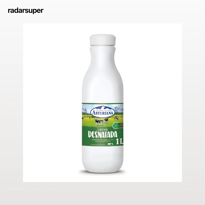 Leche Desnatada Asturiana Botella 1 litro