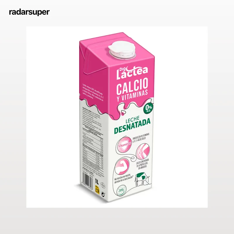 Leche desnatada calcio Dia Láctea 1 L