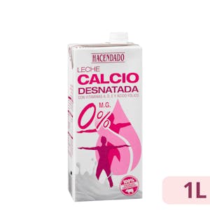 Leche desnatada calcio