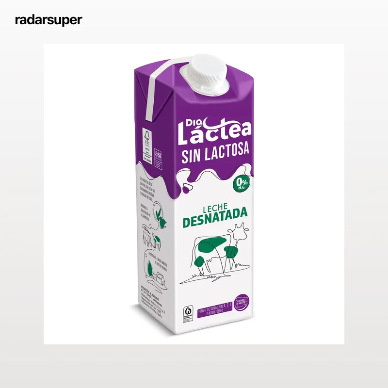 Leche desnatada sin lactosa Dia Láctea 1 L