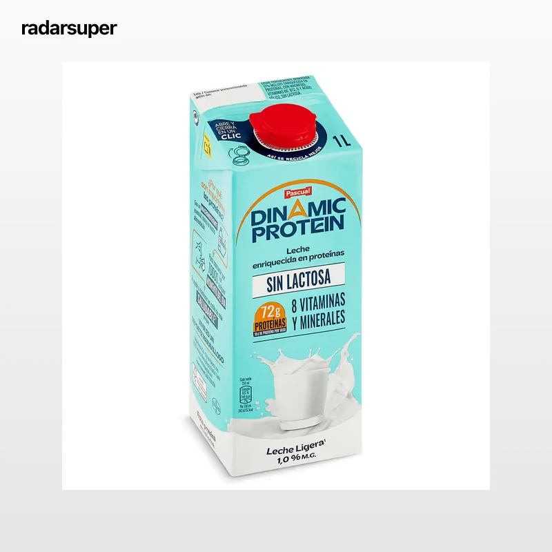 Leche desnatada sin lactosa dinamic protein Pascual 1 L