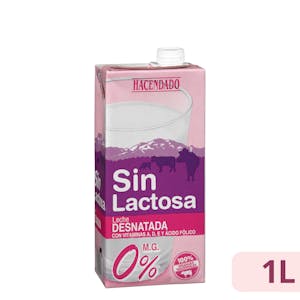 Leche desnatada sin lactosa