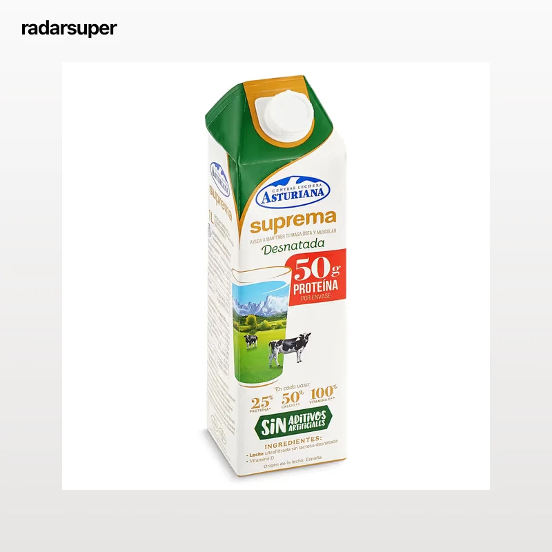 Leche desnatada suprema Asturiana 1 L