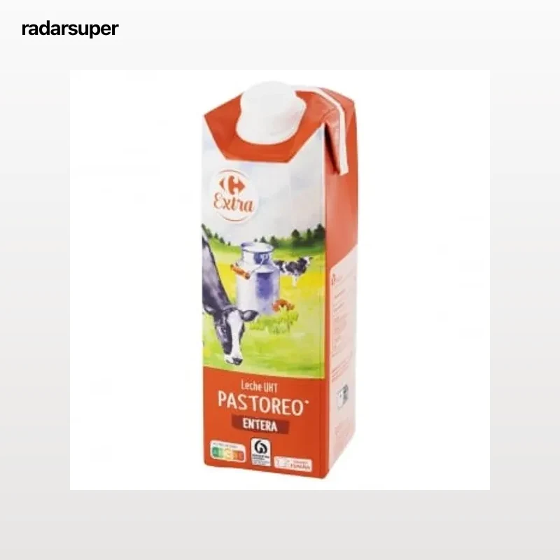 Leche entera Carrefour Extra brik 1 l.
