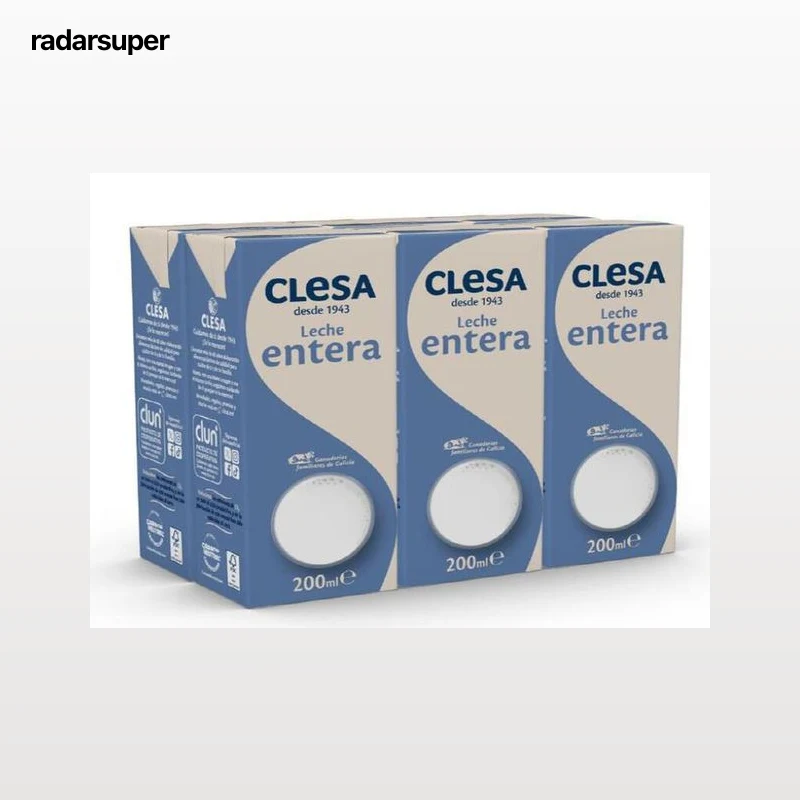 Leche entera Clesa Biennatur 6x200ml