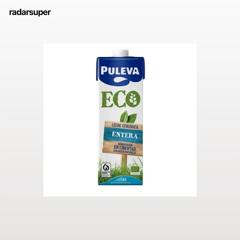 Leche entera ecológica Puleva brik 1 l.