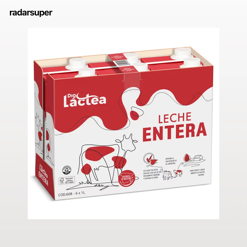 Leche entera Dia Láctea pack 6 x 1 L