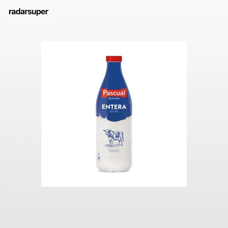 Leche entera Pascual botella 1,5 l.