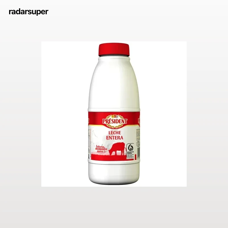 Leche entera Président botella 1,5 l.
