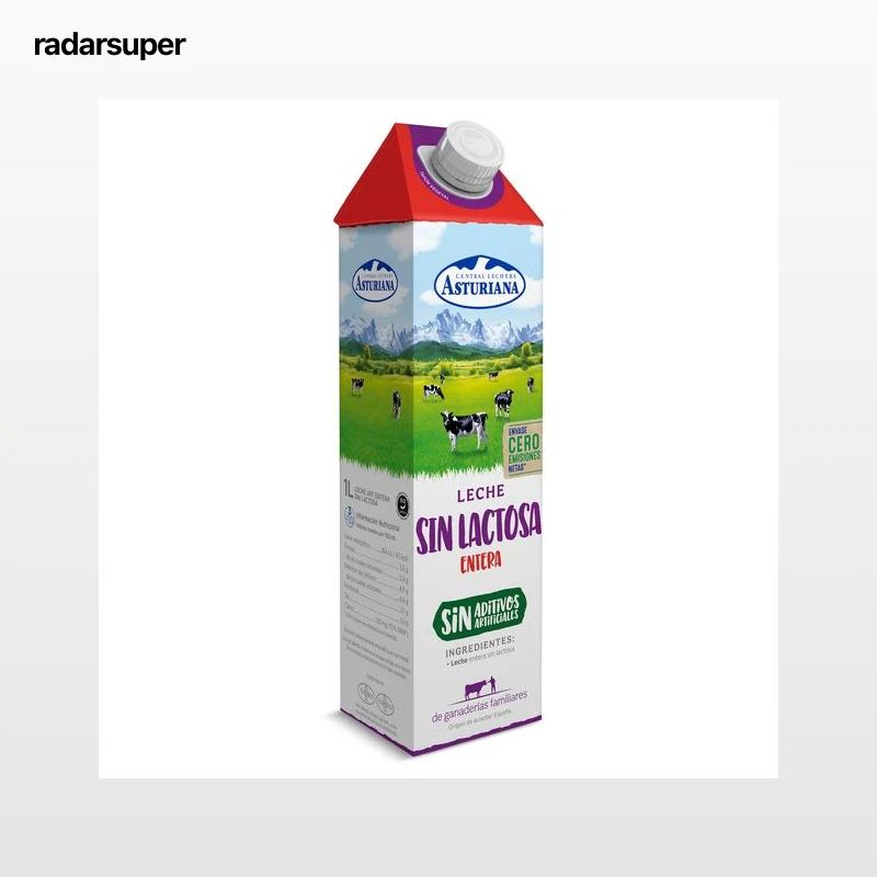 Leche entera sin lactosa Asturiana 1 L