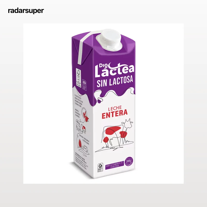 Leche entera sin lactosa Dia Láctea 1 L