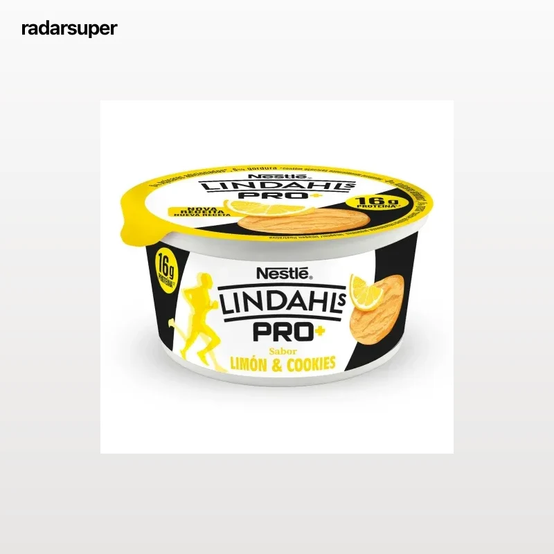 Leche fermentada de proteínas sabor limón y cookies sin azúcar añadido Lindahls PRO+ Nestlé 160 g.