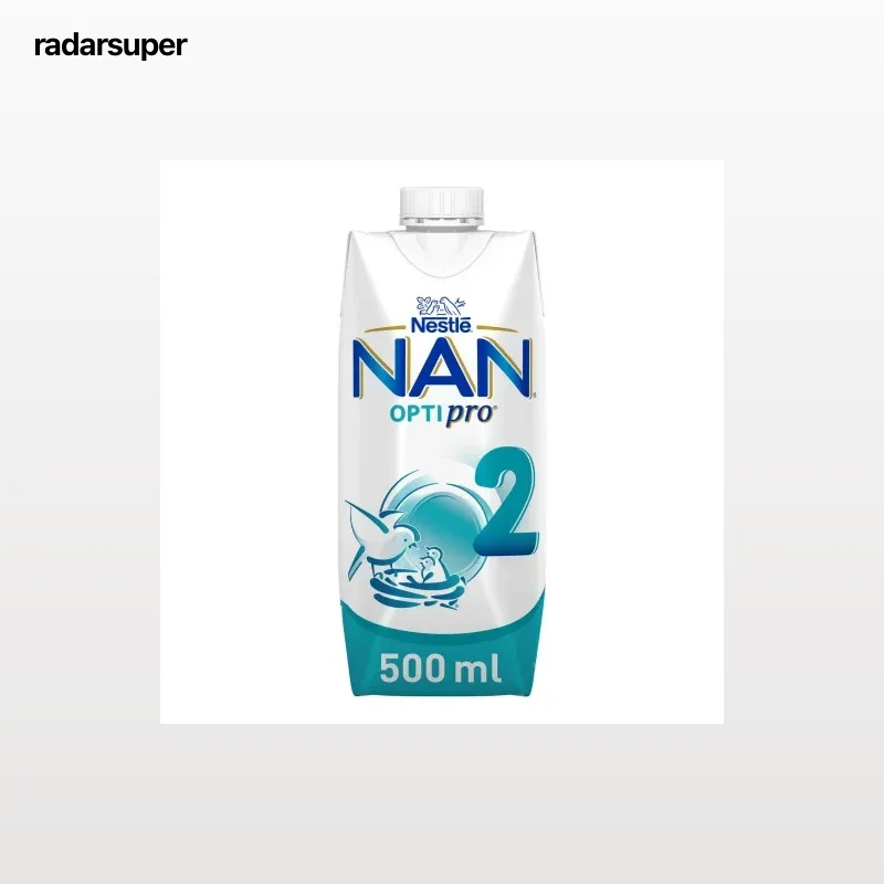 Leche infantil de continuación desde 6 meses líquida Nestlé Nan Optipro2 brik 500 ml.