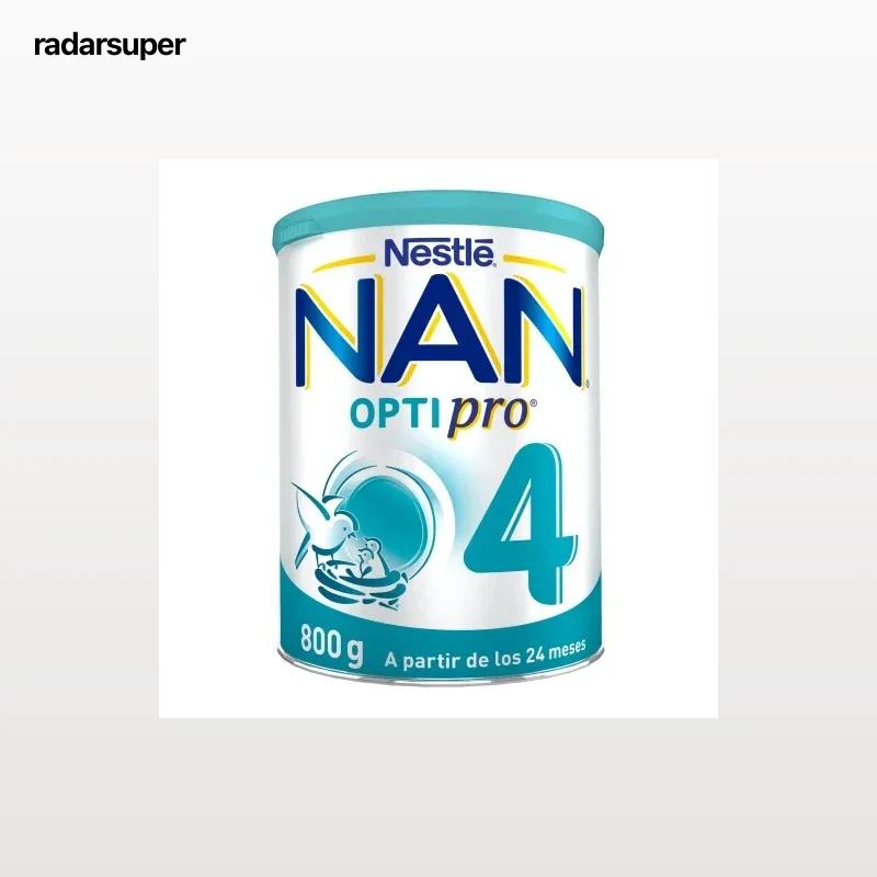 Leche infantil de crecimiento desde los 24 meses en polvo Nestlé Nan Optipro 4 lata 800 g.