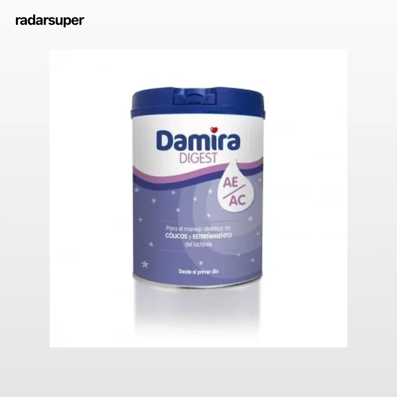Leche infantil para lactantes desde el primer día anticólico y antiestreñimiento Damira lata 800 g.